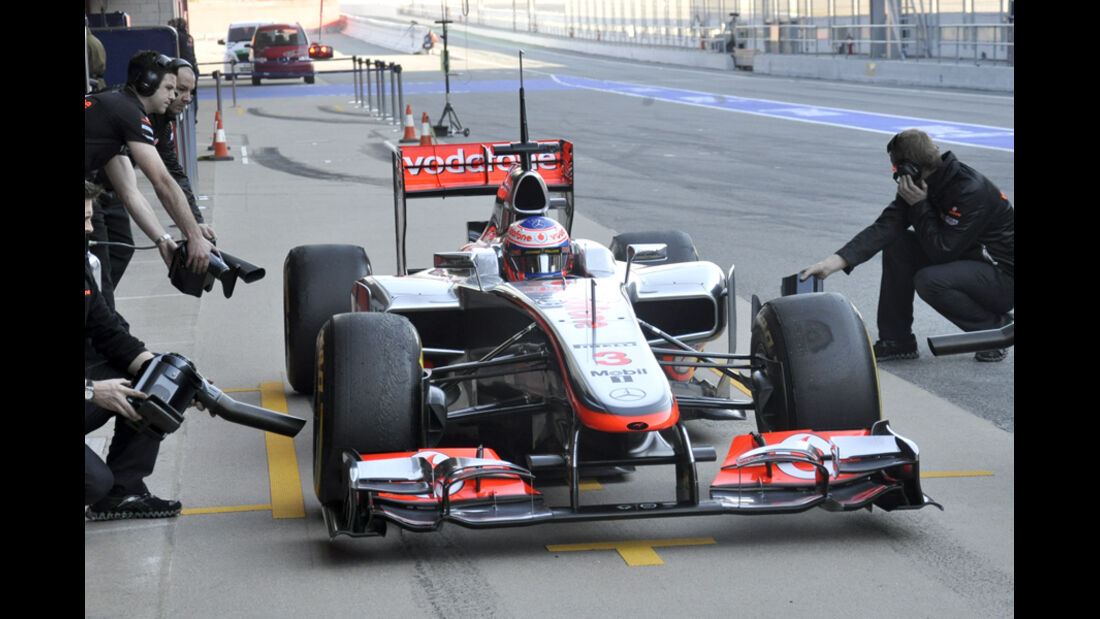 Formel 1-Test, Barcelona, 24.2.2012, Jenson Button, McLaren