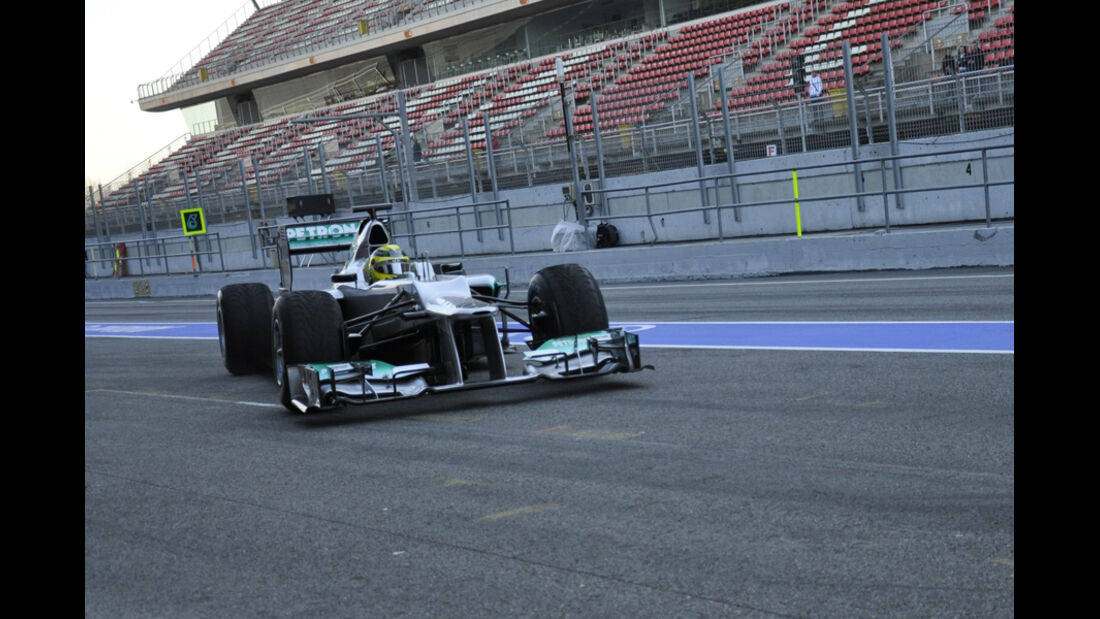 Formel 1-Test, Barcelona, 24.2.2012, Nico Rosberg, Mercedes GP