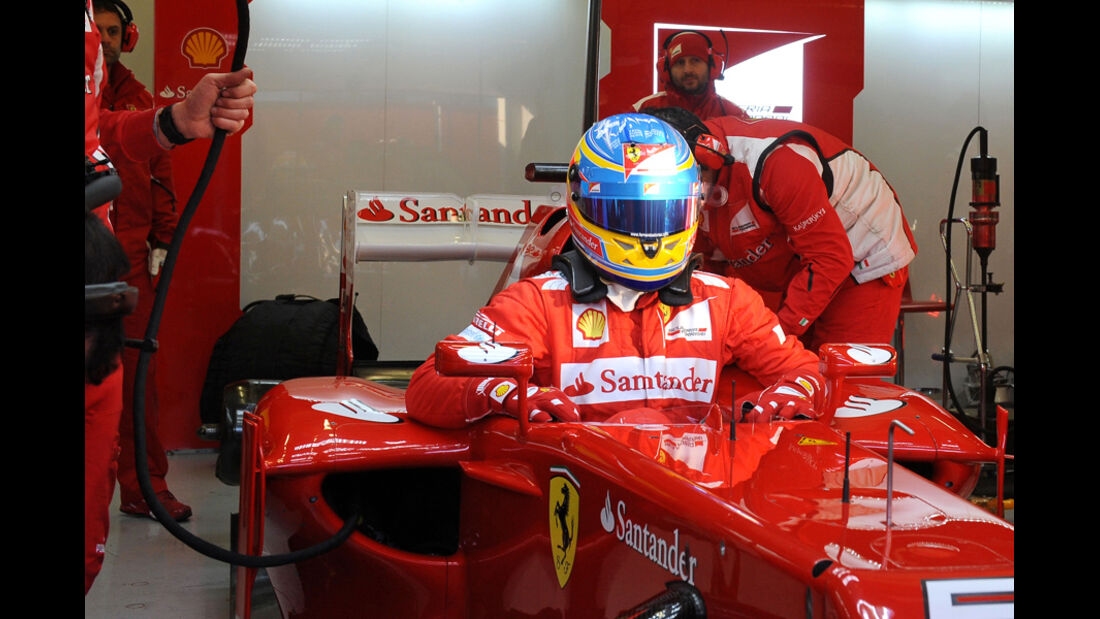 Formel 1-Test, Jerez, 10.2.2012, Fernando Alonso, Ferrari