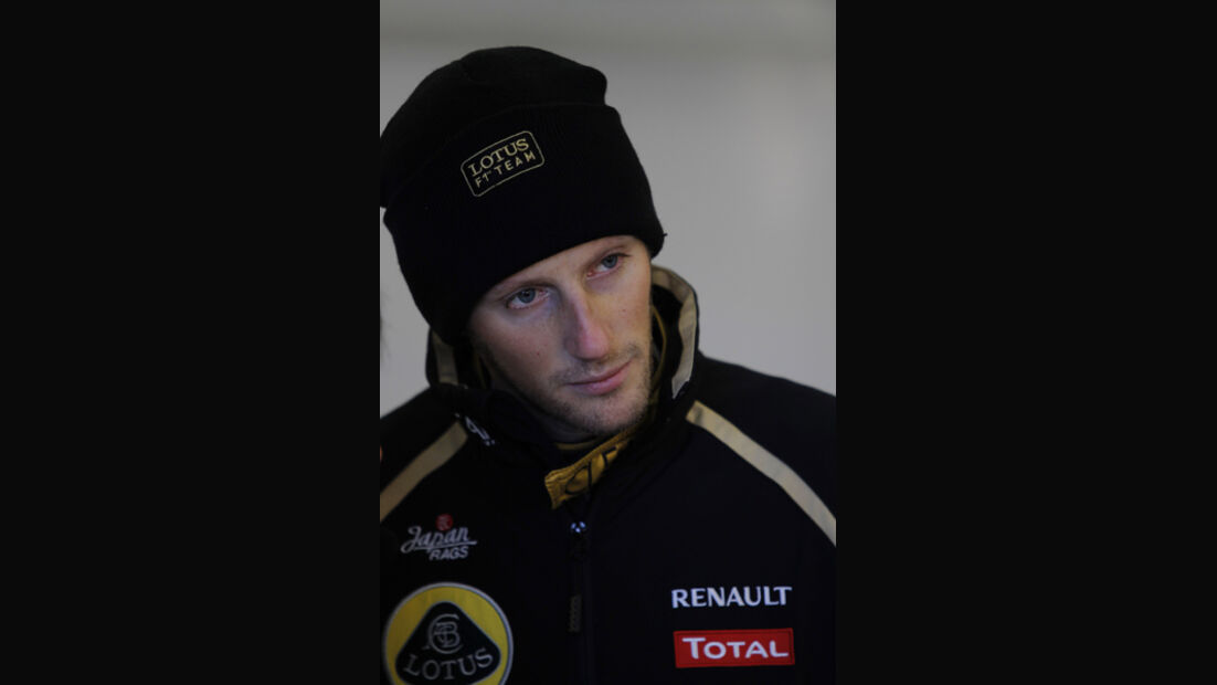 Formel 1-Test, Jerez, 10.2.2012, Romain Grosjean, Lotus Renault GP