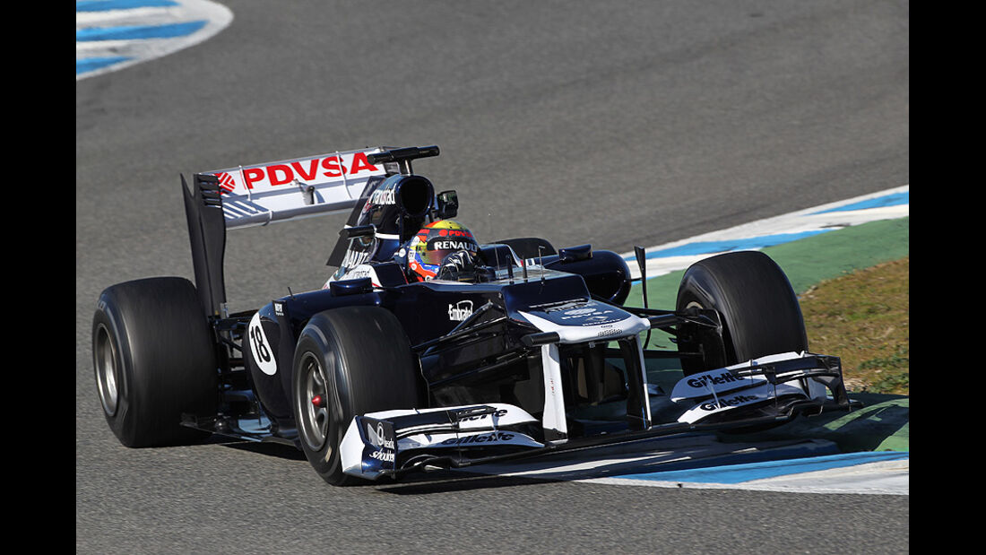Formel 1-Test, Jerez, 7.2.2012, Pastor Maldonado, Williams