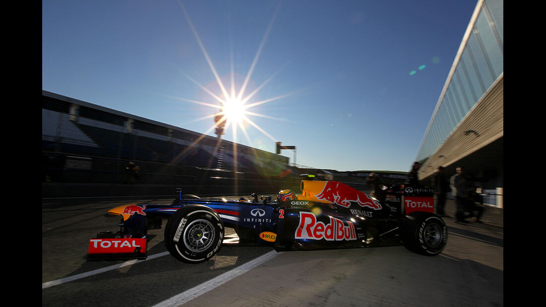 Formel 1-Test, Jerez, 8.2.2012, Mark Webber, Red Bull