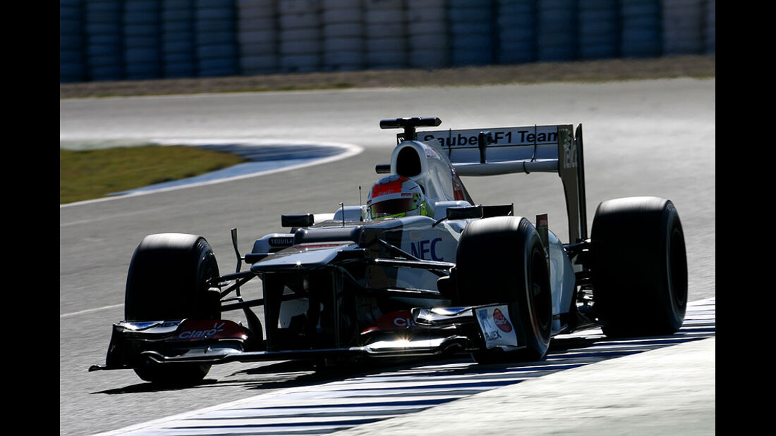 Formel 1-Test, Jerez, 8.2.2012, Sergio Perez, Sauber
