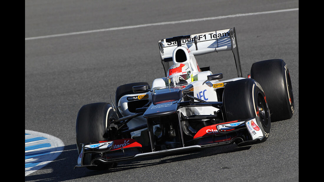 Formel 1-Test, Jerez, 8.2.2012, Sergio Perez, Sauber