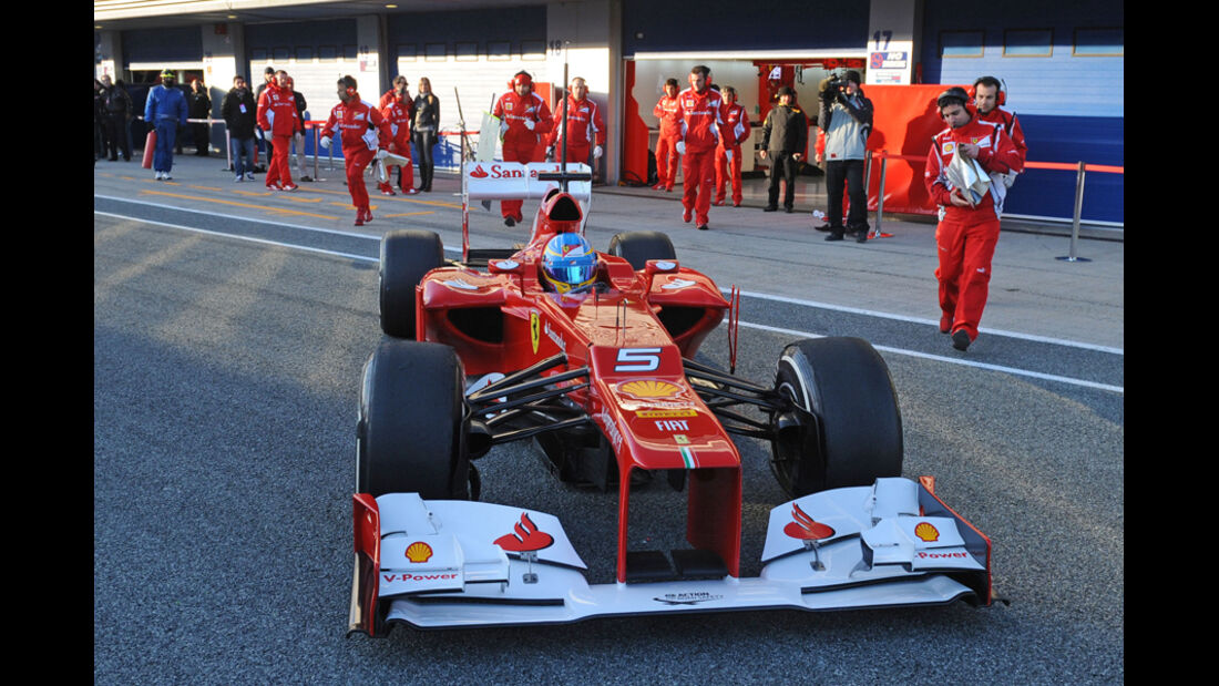 Formel 1-Test, Jerez, 9.2.2012, Fernando Alonso, Ferrari
