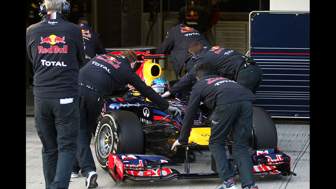 Formel 1-Test, Jerez, 9.2.2012, Sebastian Vettel, Red Bull