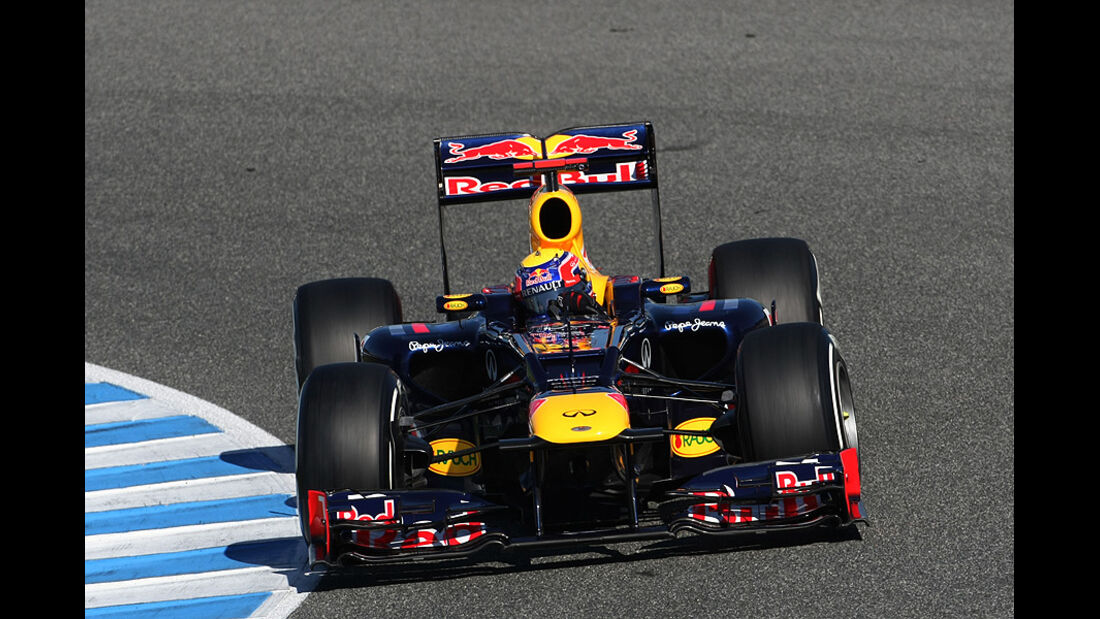 Formel 1 Test, Jerez, Tag 1, Red Bull, Mark Webber