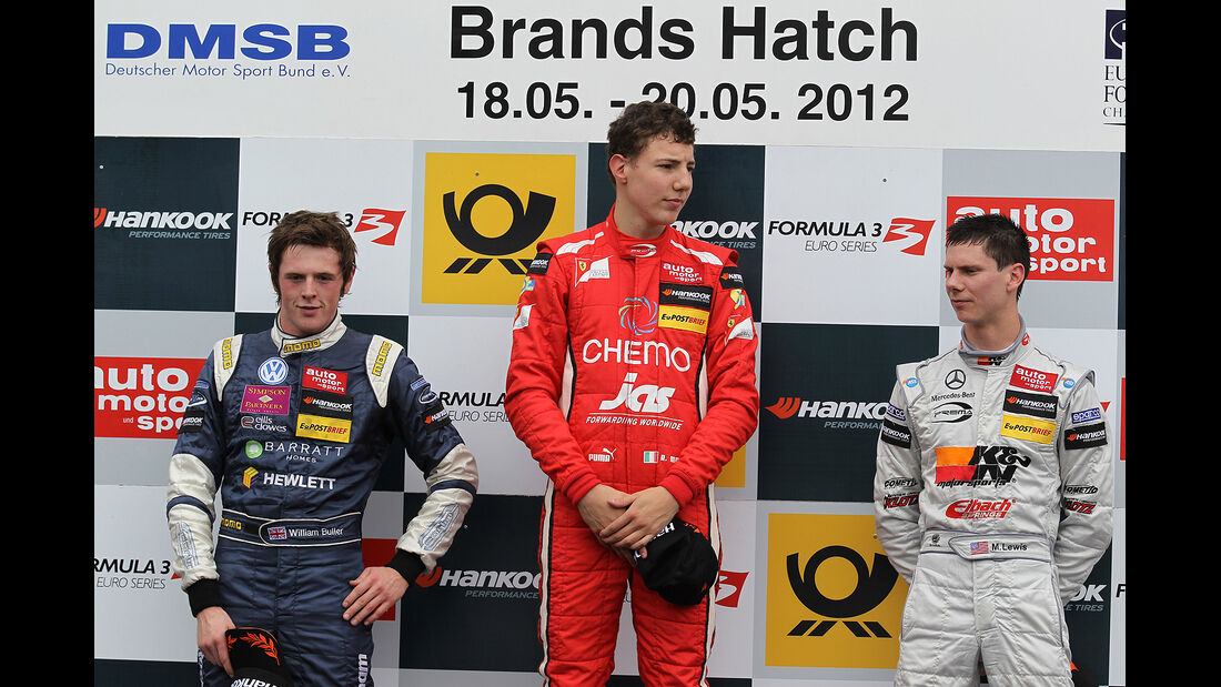 Formel 3 Brands Hatch 2012, Raffaele Marciello, William Buller, Michael Lewis