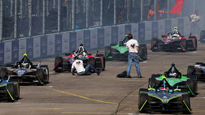 Formel E - Berlin II 2023 - Protest "Letzte Generation"