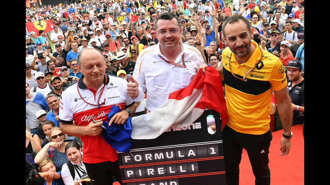 Frederic Vasseur, Eric Boullier & Cyril Abiteboul - Formel 1 - GP Frankreich - Circuit Paul Ricard - Le Castellet - 23. Juni 2018