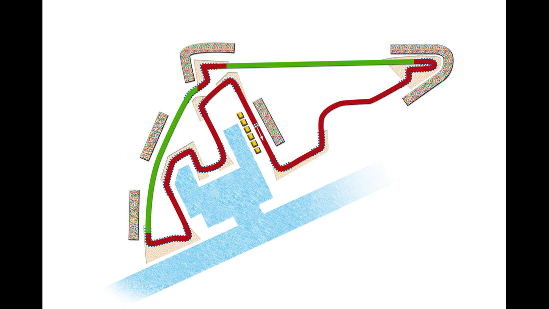 GP Abu Dhabi Strecke DRS Zone 2013