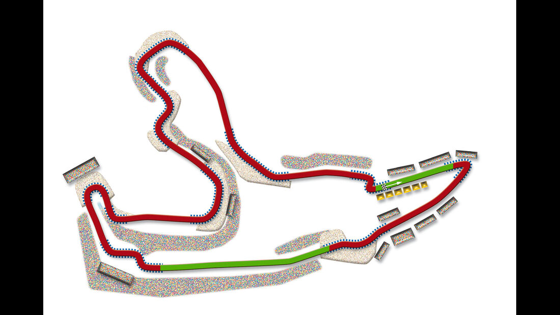 GP Belgien Spa Strecke DRS Zone 2013