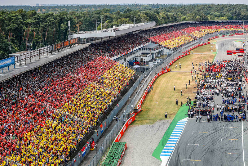 GP Deutschland 2018 - Fans - Startaufstellung