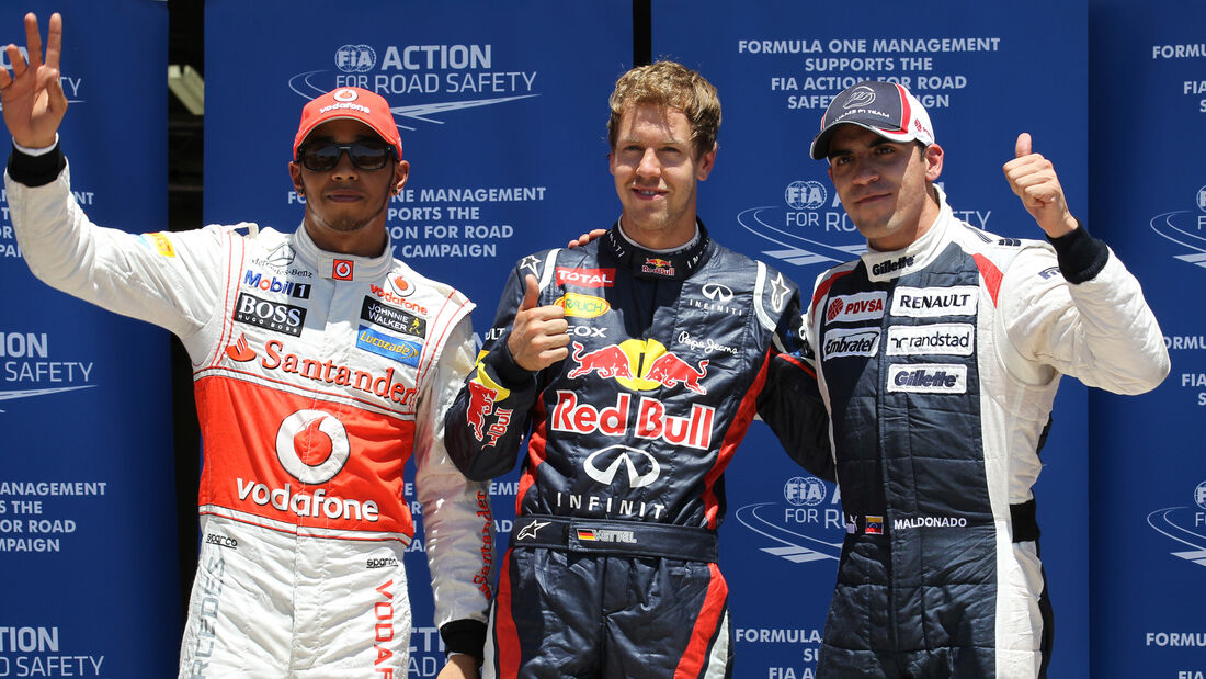 GP Europa 2012 Valencia - Sebastian Vettel - Lewis Hamilton - Pastor Maldonado - Qualifying