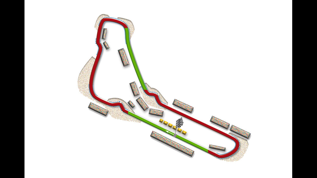 GP Italien Monza Strecke DRS Zone 2013
