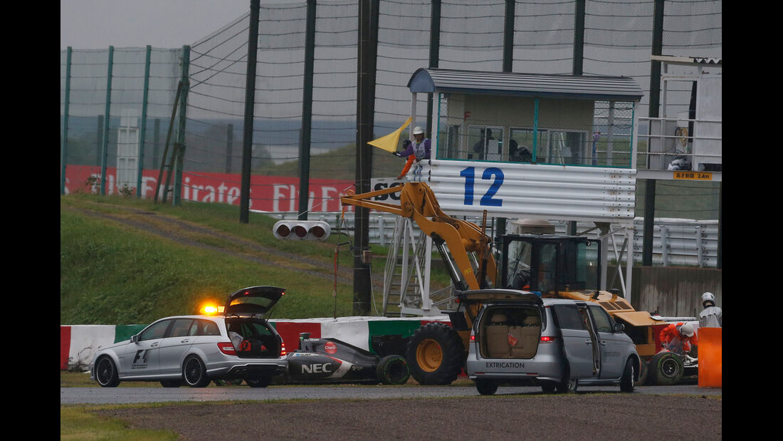 GP Japan 2014 - Unfall Bianchi