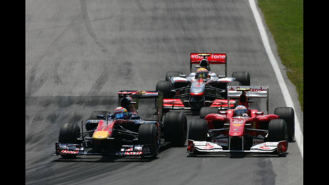 GP Kanada 2010 Buemi Hamilton Alonso
