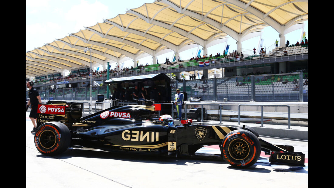 GP Malaysia - Romain Grosjean - Lotus - Formel 1 - Freitag - 27.3.2015