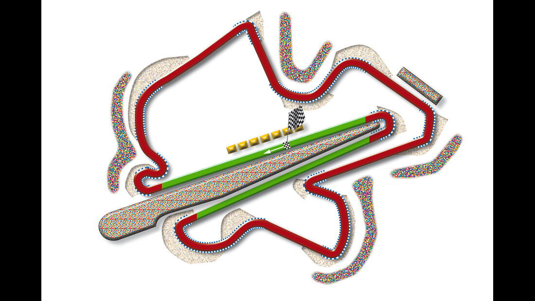 GP Malaysia Sepang Strecke DRS Zone 2013