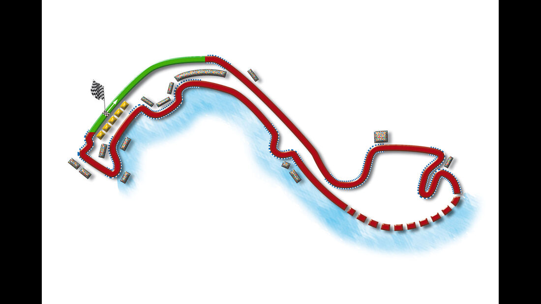 GP Monaco Strecke DRS Zone 2013
