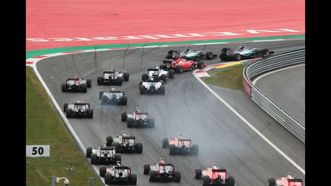 GP Österreich 2015 - Formel 1 - Start - Sonntag - 21.6.2015