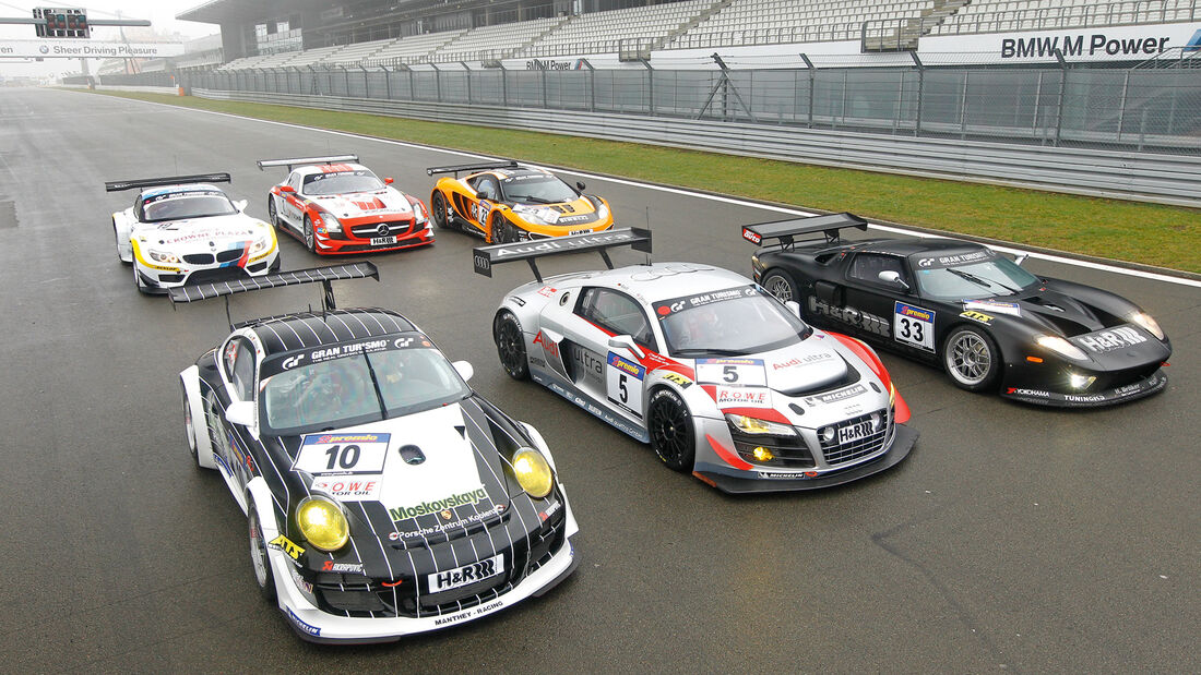 GT3-Modelle, Porsche, Audi, Ford, BMW, Mercedes, McLaren