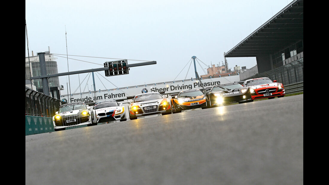 GT3-Modelle, Porsche, Audi, Ford, BMW, Mercedes, McLaren, Front