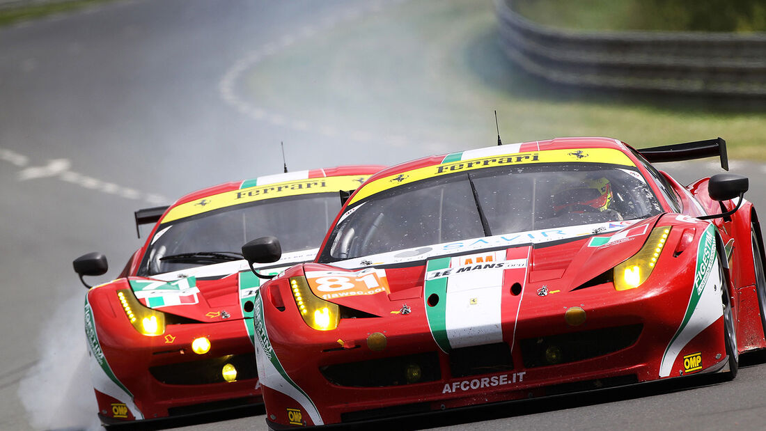 GTE Rennwagen Testfahrten 24h-Rennen LeMans 2012