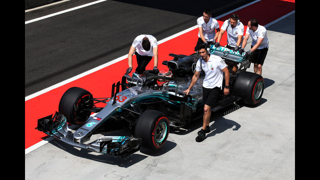 George Russel - Mercedes - F1-Test - Budapest - 1. August 2018