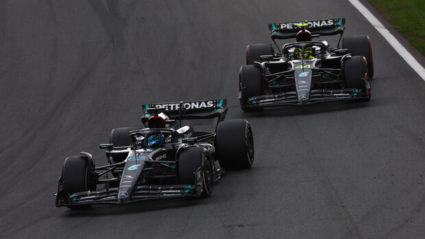 George Russell - Lewis Hamilton - Mercedes - Formel 1 - GP Niederlande - Zandvoort - Rennen - 27. August 2023