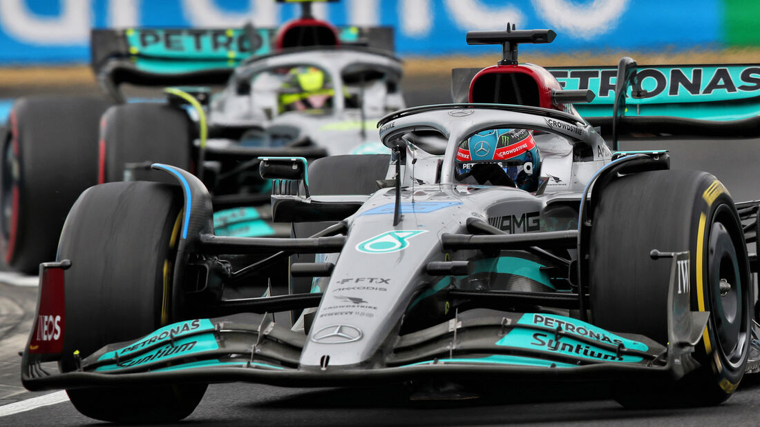 George Russell - Lewis Hamilton - Mercedes - GP Ungarn - Budapest - Rennen - 31.07.2022