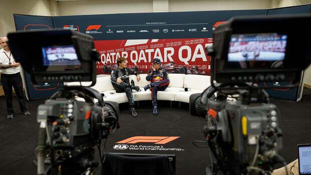 George Russell & Max Verstappen - Formel 1 - GP Katar - Losail - 6. Oktober 2023