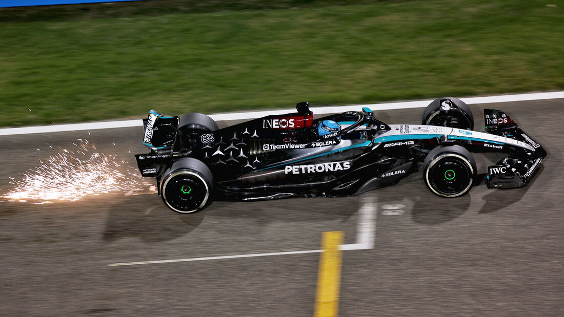 George Russell - Mercedes - Bahrain F1-Test 2024