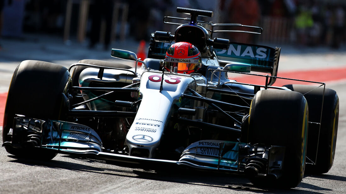 George Russell - Mercedes - Budapest -Test - 1.8.2017