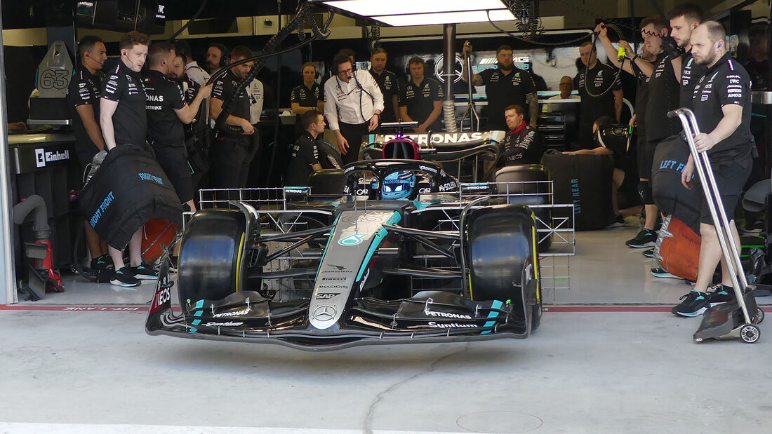 George Russell - Mercedes - F1-Test - Bahrain - 21. Februar 2024