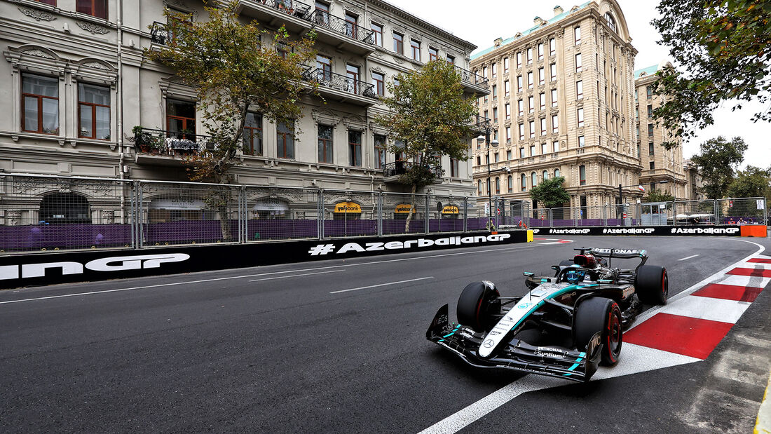 George Russell - Mercedes - Formel 1 - GP Aserbaidschan - Baku - 14. September 2024