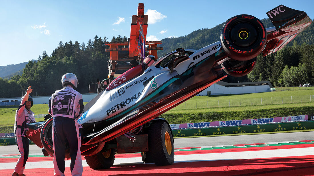 George Russell - Mercedes - Formel 1 - GP Österreich - Spielberg - Qualifikation - Freitag - 8.7.2022