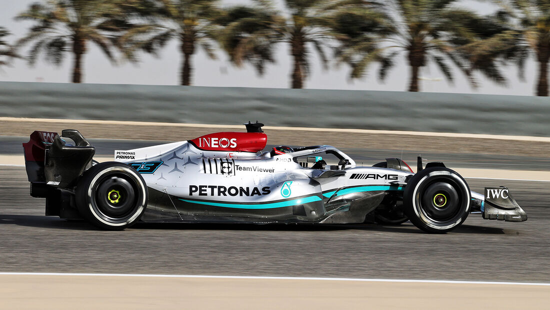 George Russell - Mercedes - Formel 1 - Test Bahrain - Tag 3 - 12. März 2022