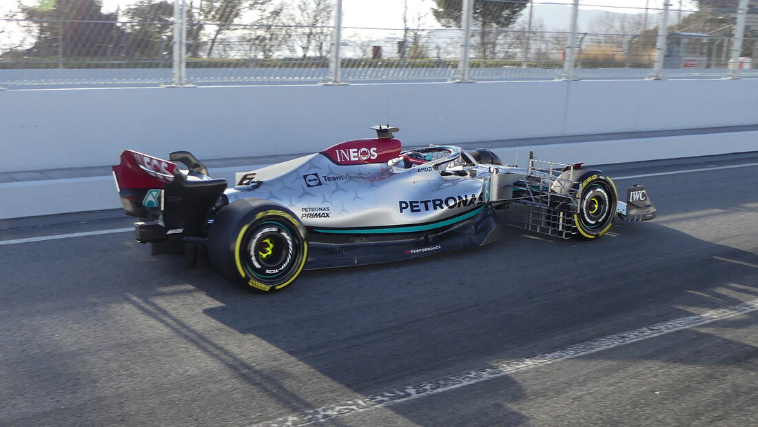 George Russell - Mercedes - Formel 1 - Test - Barcelona 2022 - 23. Februar 2022