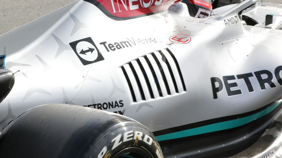 George Russell - Mercedes -  Formel 1 - Test - Barcelona - 24. Februar 2022