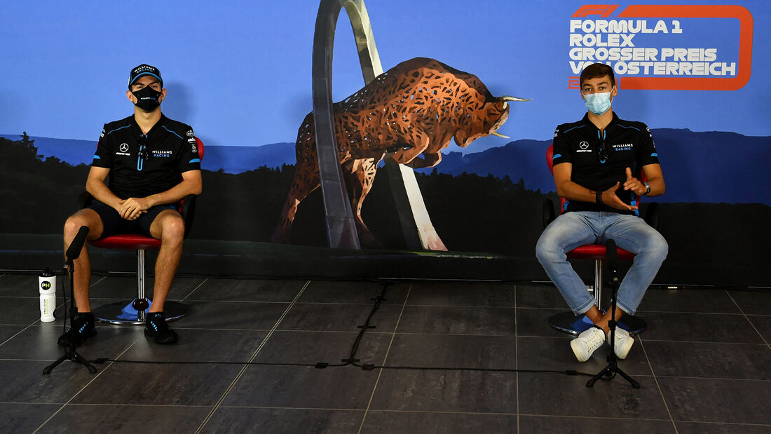 George Russell & Nicholas Latifi - Williams - Formel 1 - GP Österreich - Spielberg - 2. Juli 2020