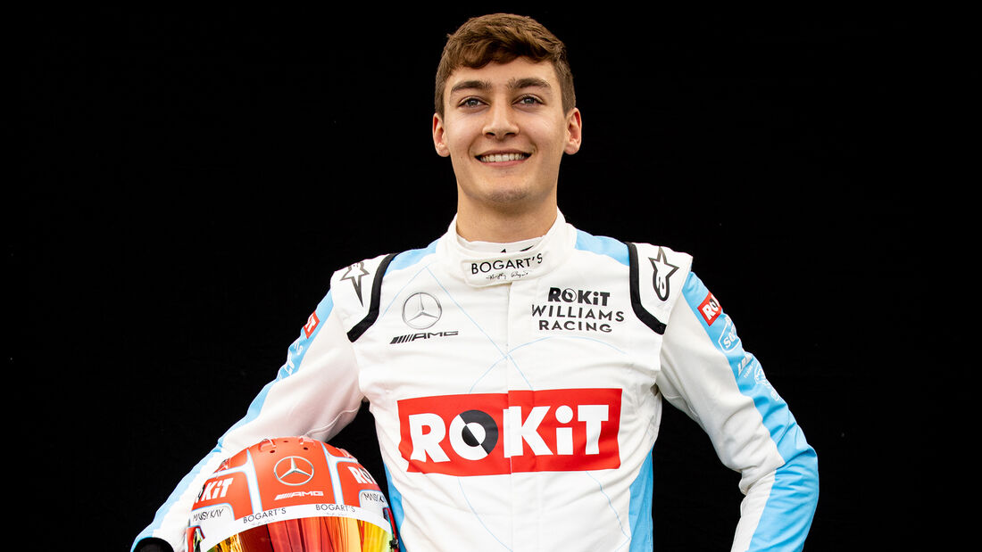 George Russell - Porträt & Helm - Formel 1 - 2020