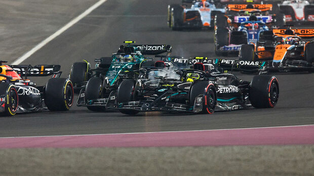 George Russell vs. Lewis Hamilton - Formel 1 - GP Katar 2023
