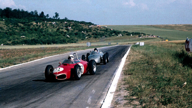Giancarlo Baghetti - Ferrari 156 - Dan Gurney - Porsche 718 - GP Frankreich 1961 - Reims