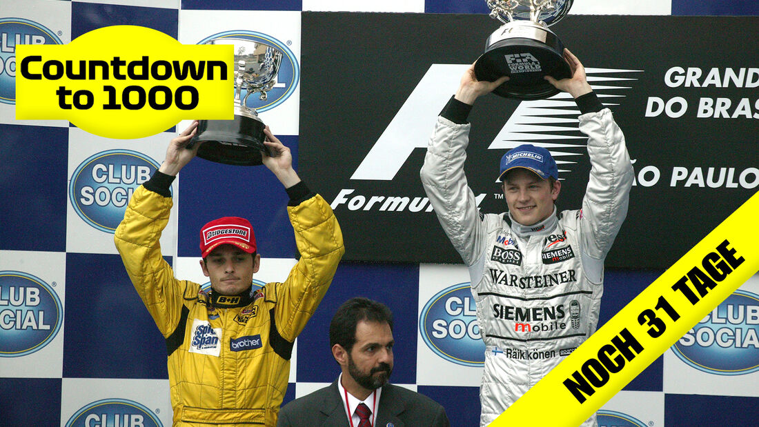 Giancarlo Fisichella - Jordan - Kimi Räikkönen - McLaren - GP Brasilien 2003 - Interlagos