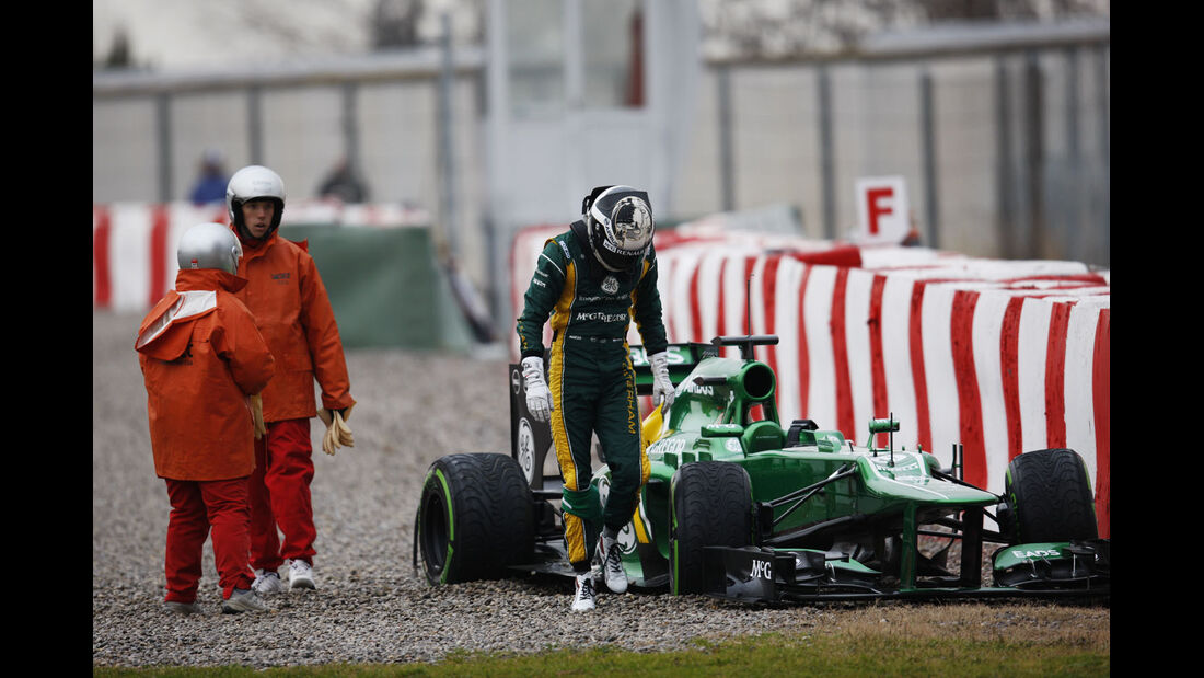Giedo van der Garde, Caterham, Formel 1-Test, Barcelona, 22. Februar 2013