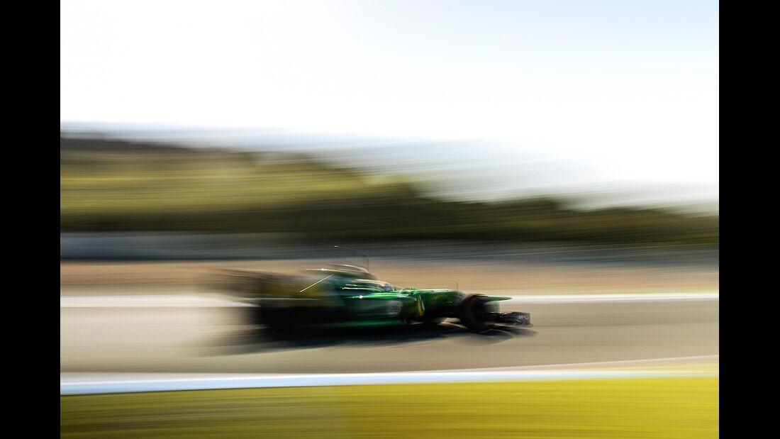 Giedo van der Garde, Caterham, Formel 1-Test, Jerez, 6.2.2013