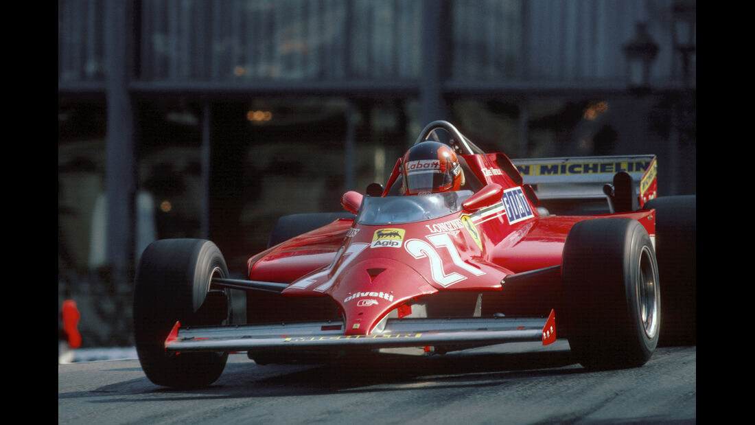 Gilles Villeneuve GP Monaco 1981 Ferrari