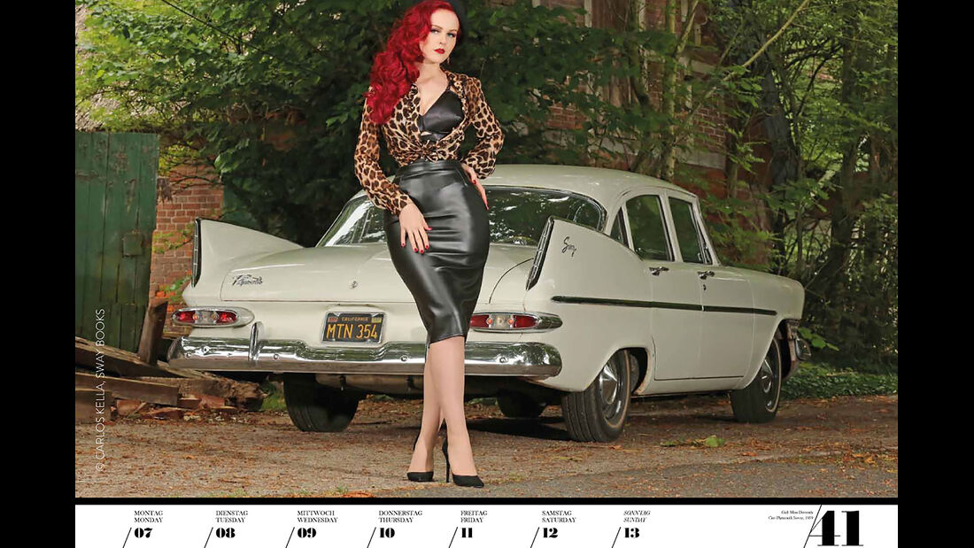 Girls And Legendary Us Cars 2019 Heißer Pin Up Kalender Auto Motor Und