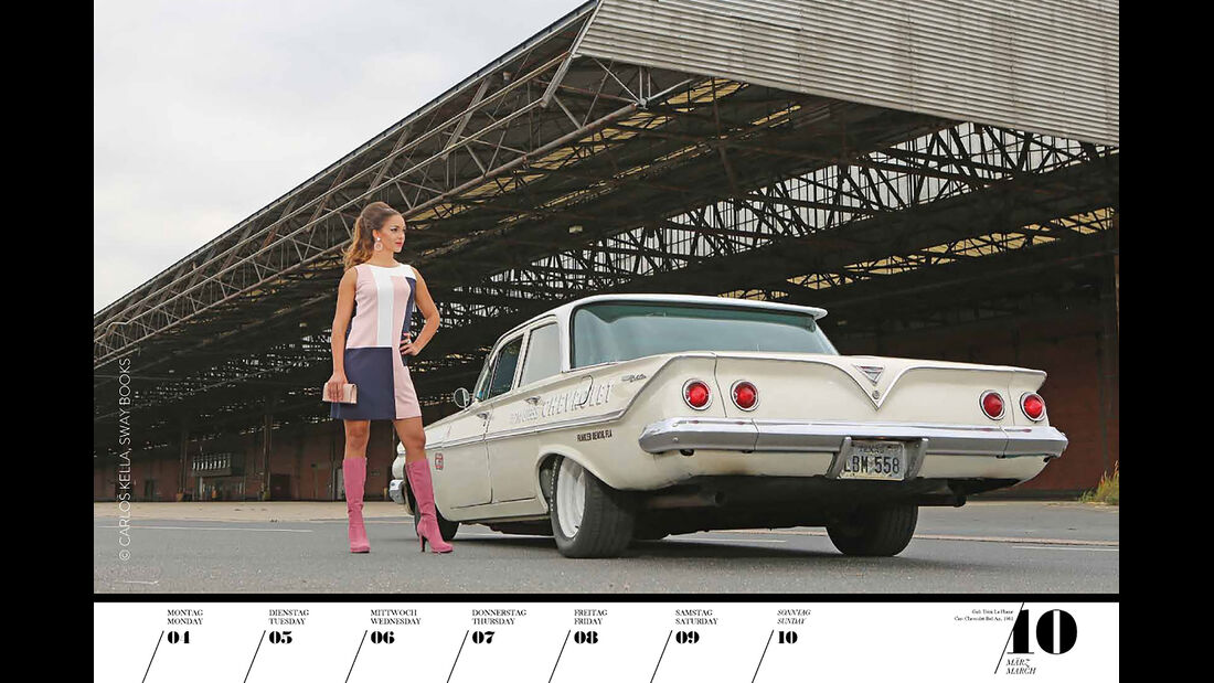 Girls And Legendary Us Cars 2019 Heißer Pin Up Kalender Auto Motor Und